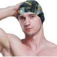 thumbnail image 3 of FYBTO Swimming Cap FYBTO Marble Gold Mosaic Art Texture Unisex Adult FYBTO Polyester, 3 of 4