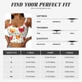 thumbnail image 5 of Pofeuu Flower Chicken Print Sports Bra for Women Sexy Vest Yoga Running Gym Fitness Crop Bras Tops-X-Large, 5 of 8