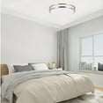 thumbnail image 5 of ENERGETIC 18" LED Ceiling Light, Dimmable Modern Flush Mount, Brushed Nickel, 3 Color Temperature ENERGY STAR, 6Pack, 5 of 8