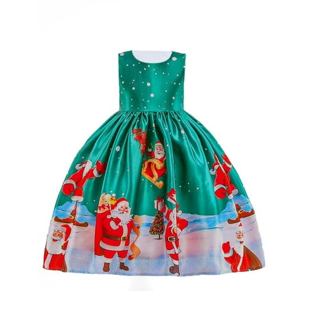 

TheFound Toddler Baby Girls Holiday Christmas Dance Princess Dresses Kids Tulle Lace Wedding Party Pageant Gown Dresses