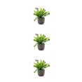 thumbnail image 2 of kurtrusly Realistic Artificial Succulent Low Maintenance Elegant Easy To Clean Artificial Money Tree In Pot purple babysbreath 3Set, 2 of 6