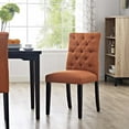 thumbnail image 4 of Ergode Duchess Fabric Dining Chair - Orange, 4 of 4