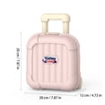 thumbnail image 3 of Plastic Storage Box Light Blue Mini Suitcase Design with Extendable Handle for Student Toys Snacks Portable Organizer for Travel Daily Use, 3 of 8