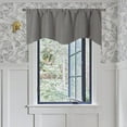 thumbnail image 3 of Howarmer Solid Color Polyester Valance Curtains with Rod Pocket ( Light Gray ), 3 of 6