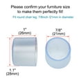 thumbnail image 2 of Unique Bargains Embouts de Pieds de Chaise Ronds 7/8 Pieds 21mm Coussinets pour Meubles Canapé Table 4 Pcs, 2 of 2