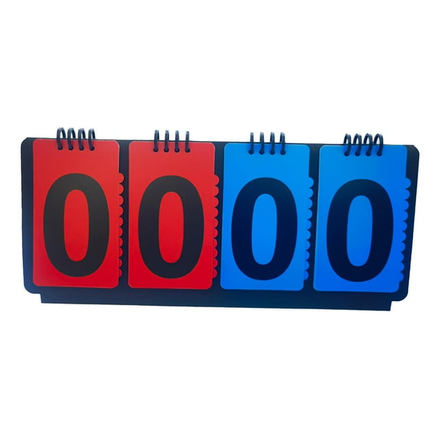 Flip Score Board Multi Sports Scoreboard for Coaches Tennis Ball Competition 4 Digits