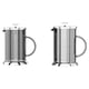 thumbnail image 5 of Monstrate Cafetera de prensa francesa, hervidor de agua, máquina Manual, contenedor de vidrio aislado, filtro conveniente, regalo portátil Juegos de servir café y té Plata, 5 of 6