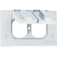 thumbnail image 1 of Sigma 14245WH 1 Gang White Weatherproof Duplex Receptacle Cover, 1 of 2