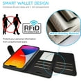 thumbnail image 5 of CoverON For Apple iPhone 14 Plus Leather Case, RFID Blocking Wallet 6x Card Slot Holder Cover Flip Folio Phone Pouch, Black, 5 of 7