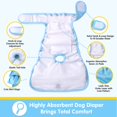 thumbnail image 4 of Pañales para perros Mengelina, reutilizables, lavables, para mujer, paquete de 3, talla S, 4 of 7