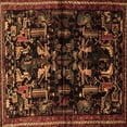 thumbnail image 1 of Ahgly Company Indoor Square Animal Brown Traditional Area Rugs, 3' Square, 1 of 4