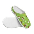 thumbnail image 3 of Daiia Guinea Pigs Print Women’s Fuzzy Slippers Memory Foam Lightweight House Shoes Cozy Loafer Flannel House Shoes-44/45, 3 of 7