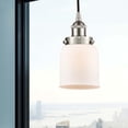 thumbnail image 2 of 616-1PH-SN-G51 Innovations Lighting Bell - 1 Light Mini Pendant In Industrial Style-10 Inches Tall and 5 Inches Wide-Brushed Satin Nickel Finish-Matte, 2 of 2