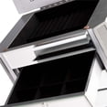 thumbnail image 6 of Bowery Hill Mirrored Jewelry Armoire in Matte Brushed Silver and Black, 6 of 10