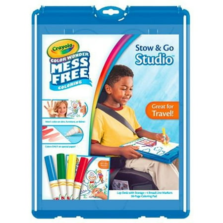 Crayola Color Wonder Stow And Go 30 Page Coloring Pad 4 Color