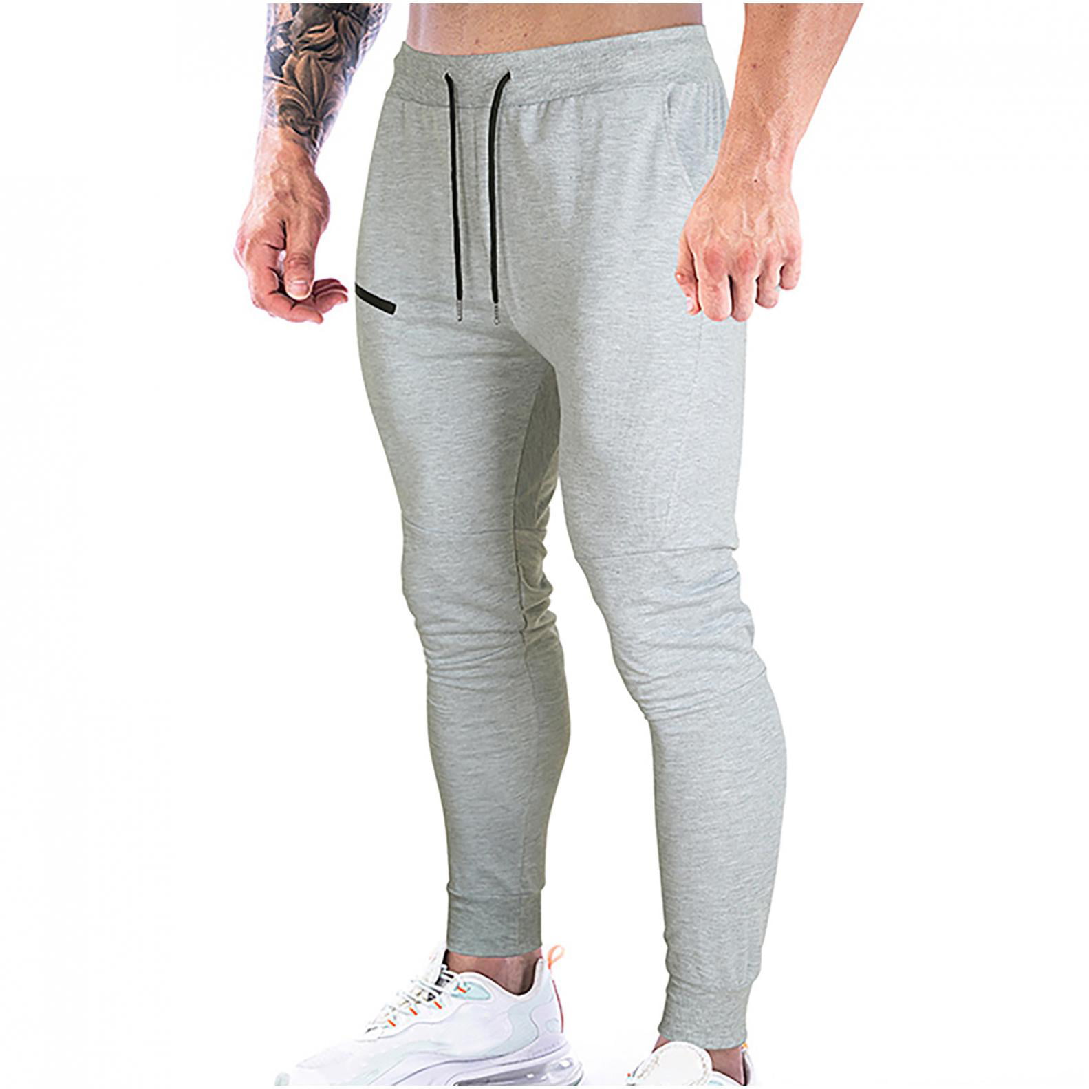 DressU Mens Outdoor Oversize Sports Breathable Cozy Jogger Pant Trousers