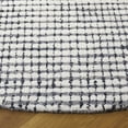 thumbnail image 4 of SAFAVIEH Abstract Stephanie Plaid Wool Area Rug, Gray/Ivory, 6' x 6' Round, 4 of 12