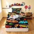 thumbnail image 3 of Erosebridal Race Car Twin Fitted Sheet, Colorful Bedding, Multi Color 2pcs 1 Fitted Sheet and 1 Pillowcase, 3 of 6