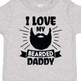 thumbnail image 4 of Inktastic I Love My Bearded Daddy with Beard Silhouette Boys or Girls Toddler T-Shirt, 4 of 5