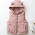 thumbnail image 4 of MEZZALL Girls Winter Coats Vests With Hood Sleeveless Kids Warm Quilted Jackets Stylish Casual Outerwear For Toddler Children Breathable Dailywear, 4 of 9