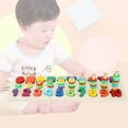 thumbnail image 4 of LHCER 3in1 Wooden Pairing Shape Colorful Digital Classification Cognition Learning Educational Toy, Shape Classification Toy, Number Classification Toy, 4 of 9
