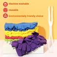 thumbnail image 4 of Reusable Electrostatic Duster Refills for Hand Duster Soft Replacement Cleaning Pads for Hardwood Floors Kitchens and More Convenient and Versatile(Purple), 4 of 5