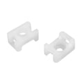 thumbnail image 1 of Unique Bargains Base de Câble Type Selle Support Filaire Nylon Largeur Trou 5.2mm Blanc 50 Pcs HC-1, 1 of 1