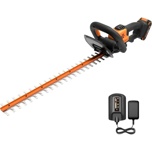 WG261 22" 20V Cordless Hedge Trimmer, Battery & Charger Included