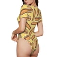 thumbnail image 2 of Easygdp Hot Dogs pour Maillot de Bain une Pièce pour Femmes Ajusté Col Rond Justaucorps Maillot de Bain Athlétique avec Boucle Dissimulée-Grand, 2 of 7
