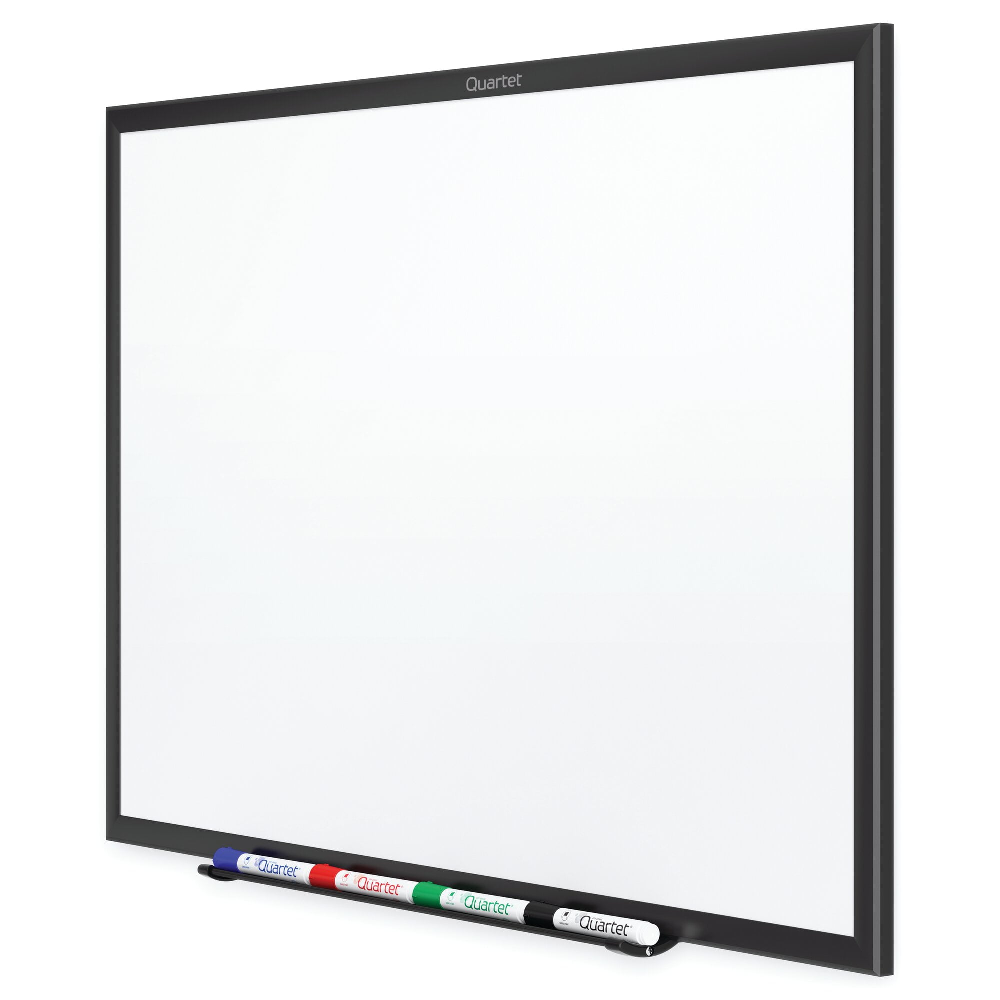 Quartet Black Frame Standard Whiteboard - 60" Width X 36" Height - White Melamine Surface - Black Aluminum Frame - Film - Wall Mount - 1 Each (s535b)