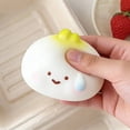 thumbnail image 2 of ICQOVD Squishy Garlic Stress Ball Soft Squeeze Decompression Tool, 2 of 9