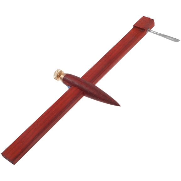 BESTOYARD Sturdy Wooden Clay Compass Tool Dark Red for Pottery and Art Projects