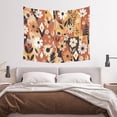 thumbnail image 3 of Vintage Tapestry Wall Hanging, Boho Sunflower Tapestries for Dorm Room Decor, Boho Wall Art,Bed Throw,Sofa Cover,60"x40", 3 of 5
