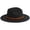 Black, variant on BadPiggies Vintage Fedora Hat for Men & Women Wide Brim Felt Hats with Belt Buckle (Camel)