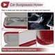 thumbnail image 5 of Estuche para gafas de sol de coche Unique Bargains Soporte universal para gafas de sol Arcilla, Piedras preciosas Rojo 17x7.5cm 1 Pcs, 5 of 7