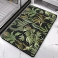 thumbnail image 5 of Soft & Absorbent Green Leaf Bath Mat - Non-Slip 20x32 in Bathroom Rug, Adorable Boho Aesthetic, Microfiber, Machine Washable, Ideal Doormat., 5 of 5