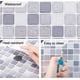 thumbnail image 5 of 5 piezas de pegatinas de mosaico 3D autoadhesivas para pared, despegables y adhesivas, cuadradas y grises, para salpicadero, de vinilo., 5 of 7