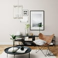 thumbnail image 3 of Hunter - Squire Manor 4-light Chrome, Medium Size Pendant Light, Dimmable, Modern Style, Rectangle Shaped, for Bedrooms, Dining, Living Rooms - 19481, 3 of 7