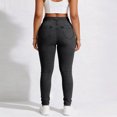 thumbnail image 4 of High Waist Skinny Jeans for Women, Stretch Denim Pencil Pants with Button Fly - Slim Fit Casual Leggings Style Trousers Gray XXL, 4 of 5