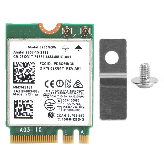 Tarjeta de red inalámbrica de doble banda 2.4G/5G con módulo Wifi Bluetooth 4.2 para Dell XPS 12, 13 y 15