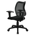 thumbnail image 3 of Scranton & Co Chaise de Bureau à Dossier Moyen en Maille Noire, 3 of 8