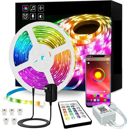 BAOMING Indoor LED Bluetooth Light Strip 32.8ft Dimmable BAOMING Indoor LED Bluetooth Light Strip 32.8ft Dimmable