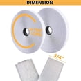 thumbnail image 7 of 3/4 Inches Wide Hook and Loop Self Adhesive Tape Roll, Heavy Duty Strips, 16 Inches Long Sticky Back Fastener Self-Adhering Performance Flexible Breathable Wrap Tape (White), 7 of 7