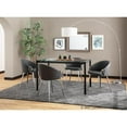 thumbnail image 4 of LumiSource Chrome Metal, Grey PU Claire Chair - Set of 2, 4 of 13