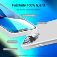thumbnail image 2 of [5 in 1 Designed for iPhone 13 Case, with 2 Pack Screen Protector + 2 Pack Camera Lens Protector, Liquid Silicone Slim Shockproof Protective Phone Case [Microfiber Lining] 6.1 (White)…, 2 of 13