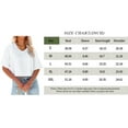 thumbnail image 4 of Women V Neck Half Sleeve Solid Color Cropped T Shirts, 4 of 4