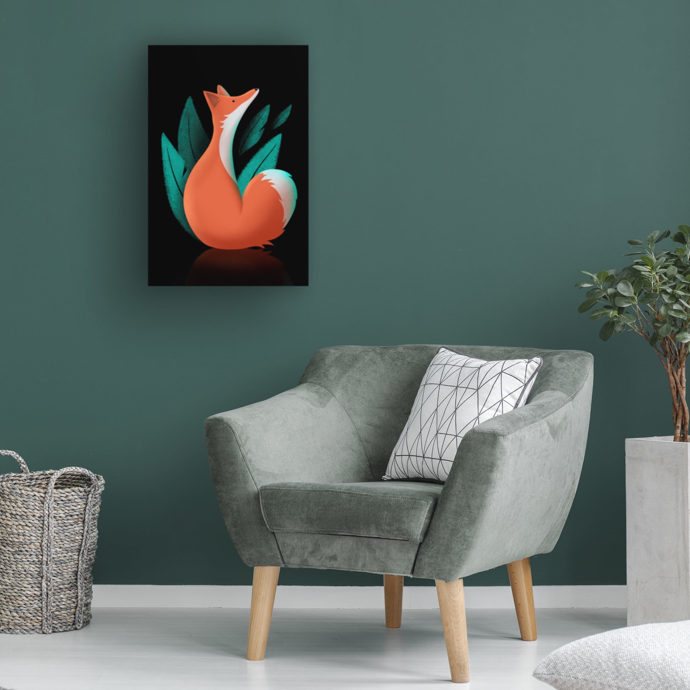 Trademark Fine Art Fadil Roze Foxy Trot Canvas Wall Art