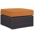 thumbnail image 4 of Modway Convene 3 Piece Outdoor Patio Sofa Set in Espresso Orange, 4 of 6