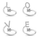 thumbnail image 4 of Anillo creativo de 26 letras con microdiamantes ajustable de Europa y Estados Unidos, anillo de joyería de la A a la Z en inglés, 4 of 6