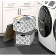 thumbnail image 5 of Bankers Box 3-Count Decorative, Letter/Legal File Box, Grey, Diamond Design with Grey Lid, 5 of 8